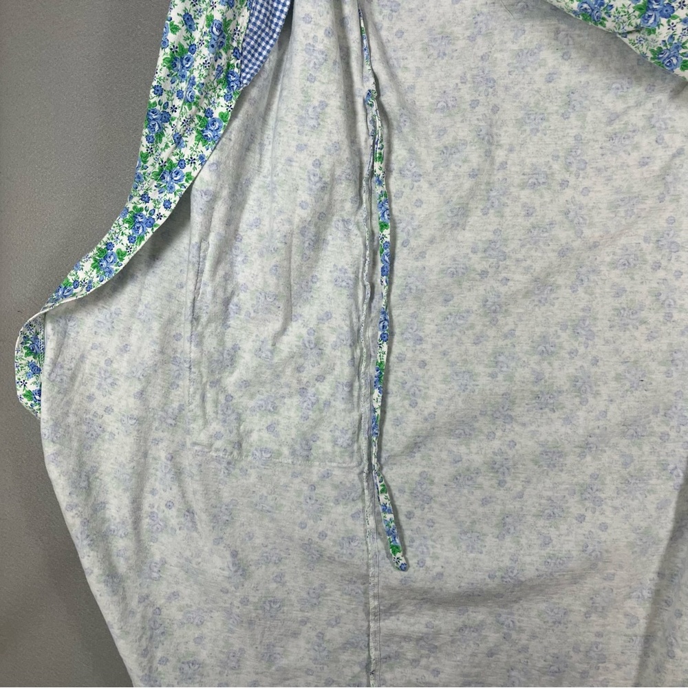 🪻90s Victoria’s Secret Gold Label Floral Cotton Robe M/L Cottagecore Tradwife - Picture 8 of 12